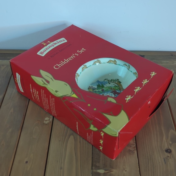 Royal Doulton Bunnykins Children’s Set – Vintage 3-Piece Nursery Dish Set in Ori - Picture 8 of 10